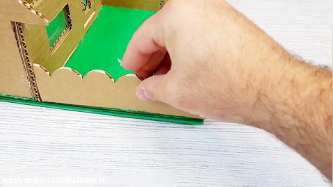 آموزش ساخت خانه ویلایی دکوری با کارتن - مجله زردآلو