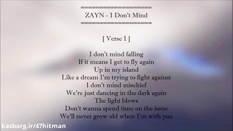 ZAYN - I Don't Mind (Lyrics) [Icarus Falls]