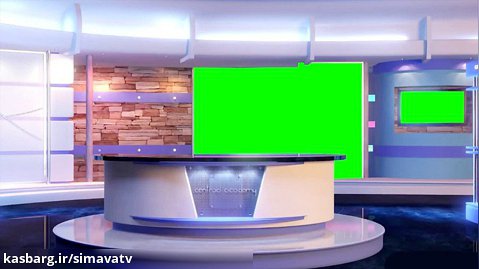 News Studio 2018 4K Greenscreen _ Set #006 | Visual Effects Channel