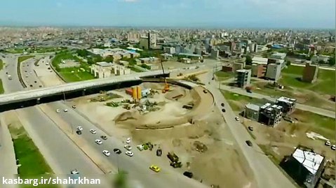 ویدیویی از مراحل پایانی پل داروپخش اردبیل