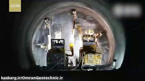 ویدیویی از نحوه ساخت یک تونل راه آهن سریع السیر در چین