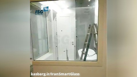 شیشه هوشمند در حمام مستر - پروژه 5 واحدی جردن