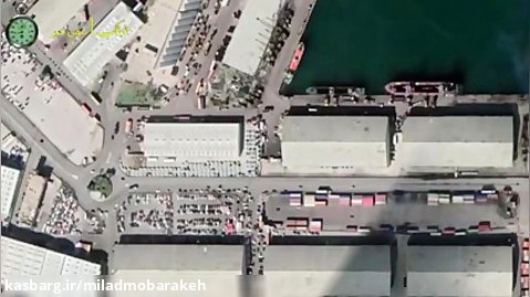 بندر بیروت قبل و بعد از انفجار عظیم