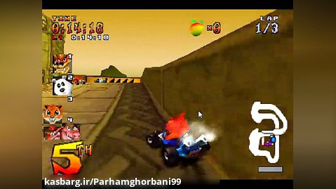 گیم پلی بازی کراش ماشینی - بازی خاطره انگیز نسل ها - Crash 4 Team Racing