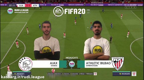 خلاصه بازی آژاکس - اتلتیک بیلبائو (شب ۱1 رودی لیگ)