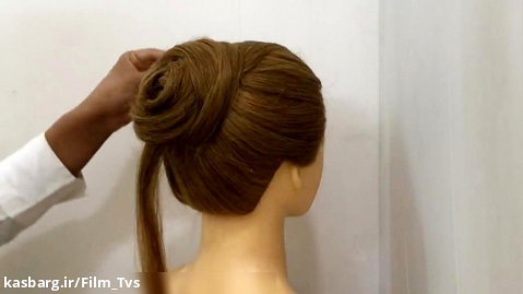 آموزش یک مدل مو بسیار ساده و زیبا برای موهای بلند / مدل مو