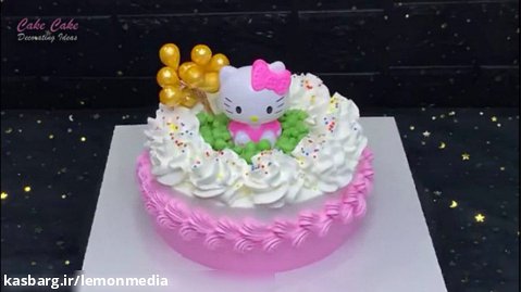 اموزش دیزاین دو مدل کیک زیبا مخصوص تولد