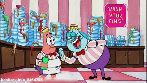 انیمیشن بامزه و پرطرفدار باب اسفنجی / پاتریک و بستنی