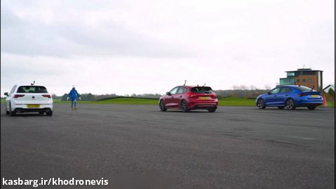 درگ ریس گلف GTI، فورد فوکوس ST و اشکودا اکتاویا RS