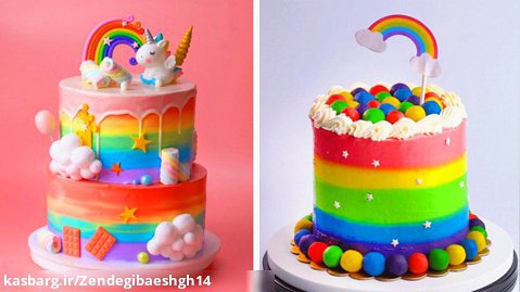 تزئینات زیبای کیک و دسر های رنگی جدید، ایده های خلاقانه برای کیک