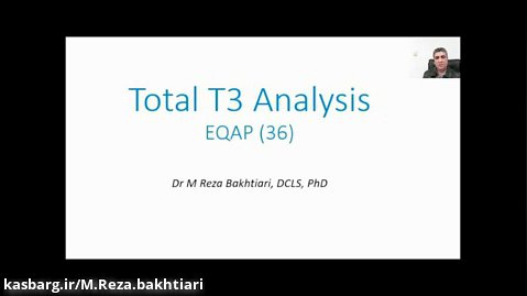 تحلیل آزمایش Total T3 از EQAP  دوره 36
