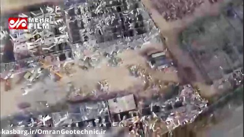 تصاویر هوایی از بندر بیروت یک ماه بعد از انفجار بیروت