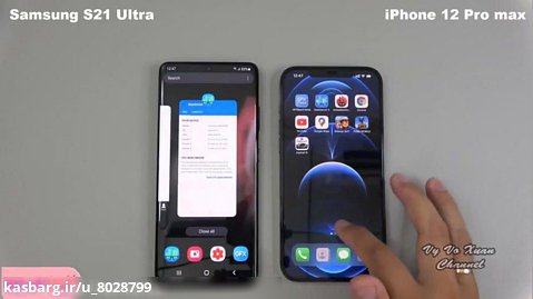 مقایسه گوشی S21 اولترا با اپل ۱۲ پرو مکس