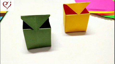 چگونه جعبه اوریگامی درست کنیم.