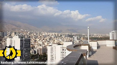 رنگ آمیزی نمای برج هرمزان تهران با طناب