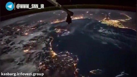 نمای زمین از ایستگاه فضایی ISS