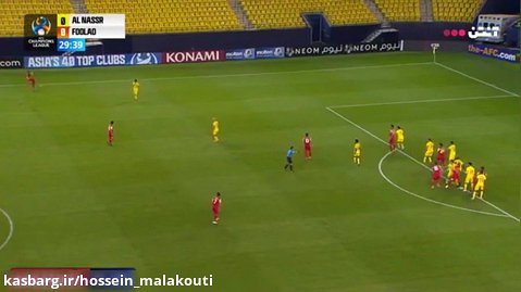 خلاصه بازی النصر عربستان 2 - فولاد ایران 0