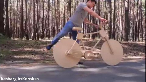 ساخت دوچرخه با چوب