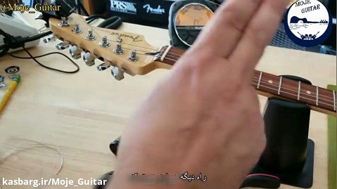 4 روش برای بستن سیمهای گیتار الکتریک و آکوستیک