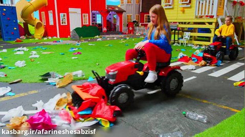 برنامه کودک اسباب بازی های کیندر / یادگیری راجع به بازیافت