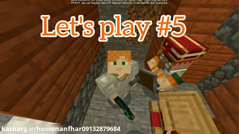 Let's play minecraft#5/لتس پلی ماینکرافت پارت پنجم