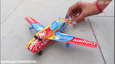 آموزش ساخت اسباب بازی هواپیما مقوایی