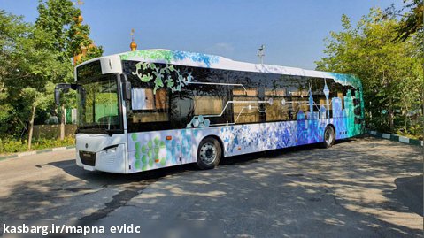 پخش زنده حرکت اولین اتوبوس تمام برقی ایران در تهران