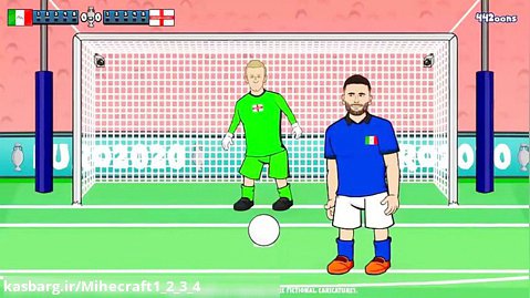 کارتون طنز قهرمانی ایتالیا در یورو 2020 با حماقت انگلیسی‌ها در پنالتی!