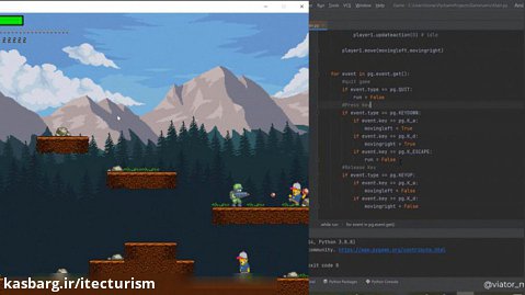 بازی حرفه ای platformer با پایتون : [ Advanced Python ]