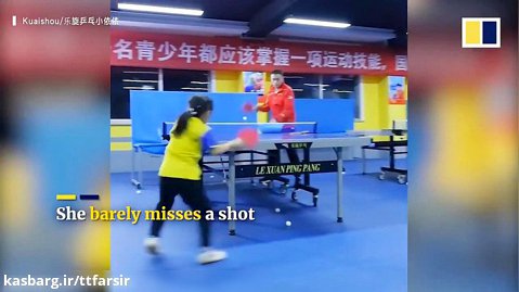 تلاش و نحوه تمرین کودکان چینی برای کسب موفقیت و قهرمانی در پینگ پنگ