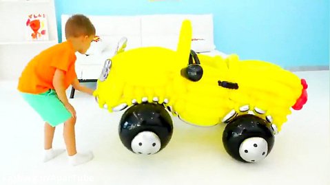 ولاد و نیکیتا و اسباب بازی ها : ماشین های بادکنکی