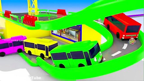 انیمیشن ماشین های رنگی : پارکینگ اتوبوس های کوچولو