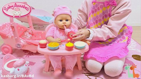 اسباب بازی عروسکی - بازی دختر کوچولو با عروسک