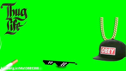 میم های خنده دار برای ساختن ویدیو (گرین اسکرین thug life