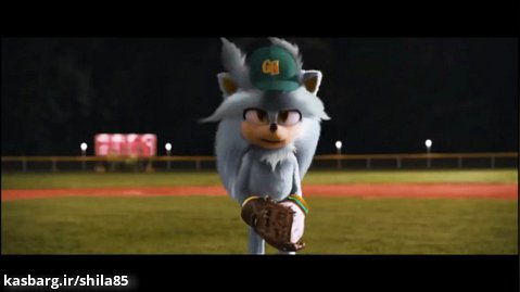 صحنه بازی بیسبال در فیلم سینمایی سونیک با حضور سونیک، شدو و سیلور | ساختگی