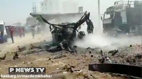 انفجار خودروي بمب‌گذاری شده در اعزاز سوریه
