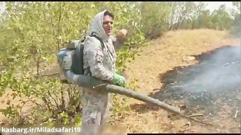 کلیپ آتش سوزی جنگلهای حوزه عثمانوند شهرستان کرمانشاه