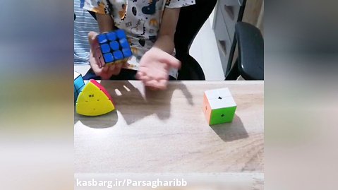 حل مکعب روبیک 3*3 با دو حرکت توسط پارسا قریب