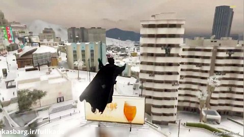 پرواز کردن با وینگ سویت لباس خفاشی بالدار در بازی جی تی ای وی - ویدیو 1