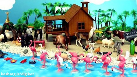 اسباب بازی دیوراما/بازی با حیوانات عروسکی/قسمت24/جزیره فلامینگوها