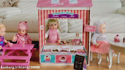 عروسک بازی دخترانه - چیدمان تخت و مبلمان عروسک ها
