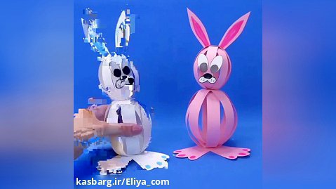 آموزش ساخت کاردستی خرگوش فنری