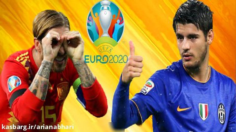 PES 2021 | گیم پلی  تیم ملی اسپانیا و ایتالیا  (یورو ۲۰۲۰)