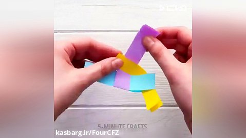 ساخت کاردستی با کاغذ رنگی برای تفریح و سرگرمی در خانه