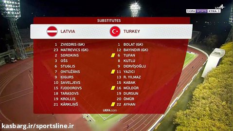 خط ورزش | خلاصه بازی لتونی 1 - ترکیه 2