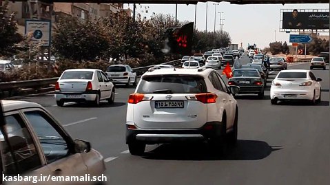کاروان خودرویی در روز اربعین حسینی