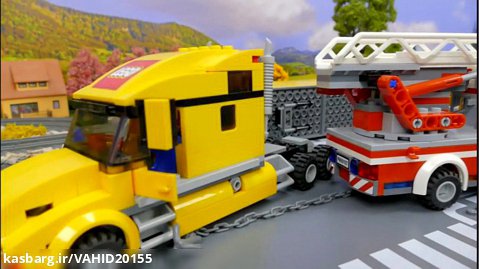 بازی با ماشین اسباب بازی آتشنشانی، کامیون، ماشین پلیس، هلیکوپتر