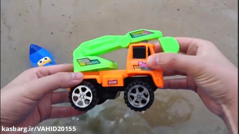 بازی با ماشین اسباب بازی - بلوک اسباب بازی ماشین و موتور برای بچه ها