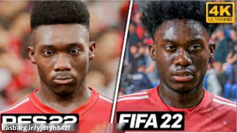 مقایسه فیس بازیکنان بایرن مونیخ در فیفا 22 و eFootball ( Pes 2022 )