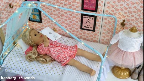 تخت‌خواب عروسک دختر آمریکایی - اتاق عروسک